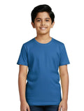 Round Neck Royal Blue Polyester Kids