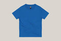 Round Neck Sky Diver Blue Cotton Kids
